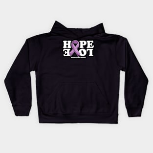 pancreatic Cancer Support | Purple Ribbon Squad Support pancreatic Cancer awareness Kids Hoodie